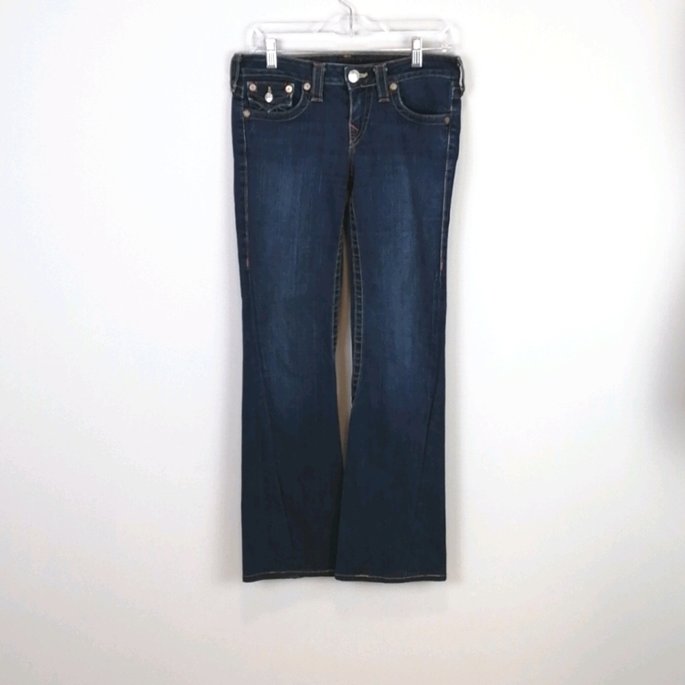 True Religion Joey Bootcut Jeans Dark Wash Size 28